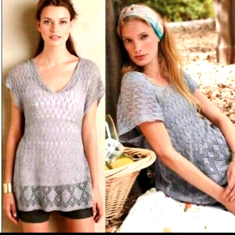 Anthropologie Moth Pointelle Pullover